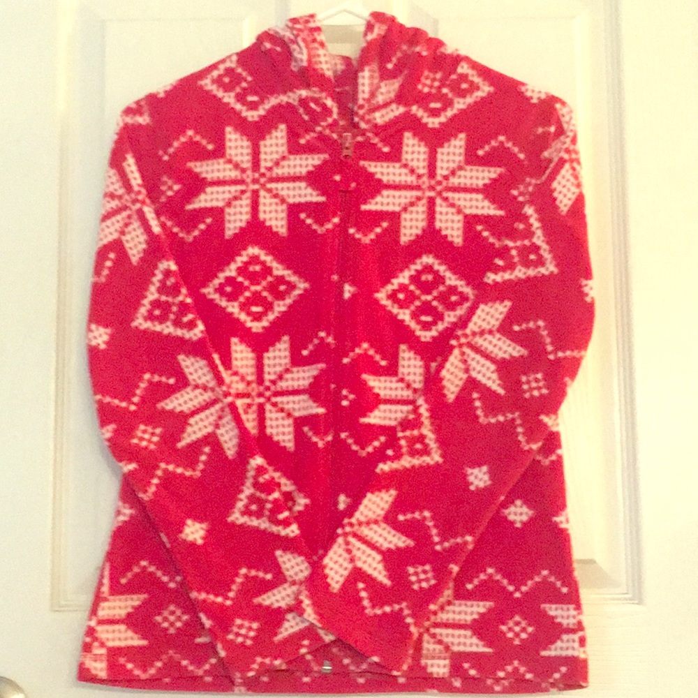 SALE❗️❄️Gorgeous Girls AZ Red Snowflake Fleece❄️